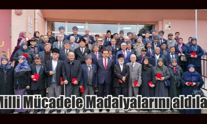 Milli Mücadele Madalyalarını aldılar