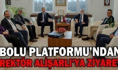 BOLU PLATFORMU’NDAN REKTÖR ALİŞARLI’YA ZİYARET