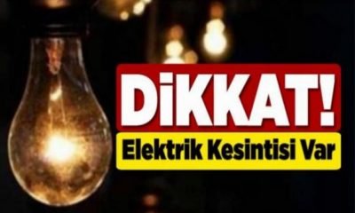 Dikkat! Elektrik kesintisi