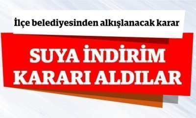 SEBEN BELEDİYESİ SUYA İNDİRİM KARARI ALDI