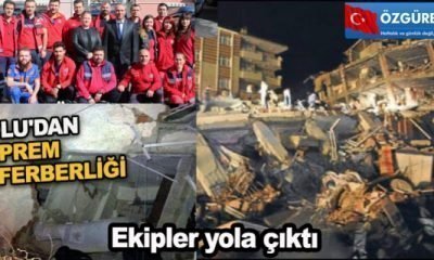 BOLU’DAN DEPREM SEFERBERLİĞİ