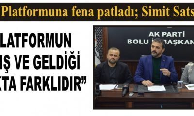 Bolu Platformuna fena patladı; Simit Satsınlar
