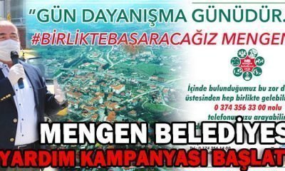 MENGEN BELEDİYESİ YARDIM KAMPANYASI BAŞLATTI