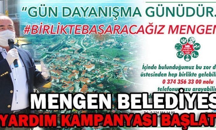 MENGEN BELEDİYESİ YARDIM KAMPANYASI BAŞLATTI