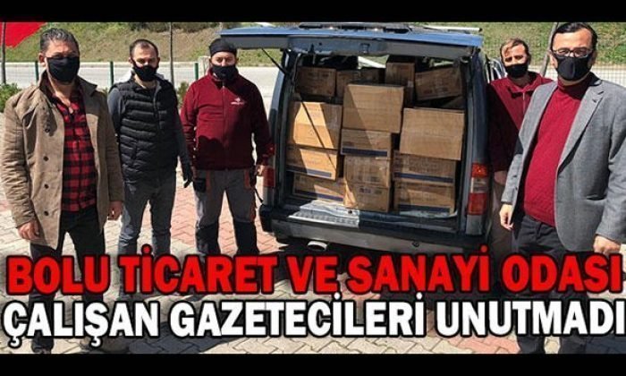 BOLU TİCARET VE SANAYİ ODASI ÇALIŞAN GAZETECİLERİ UNUTMADI