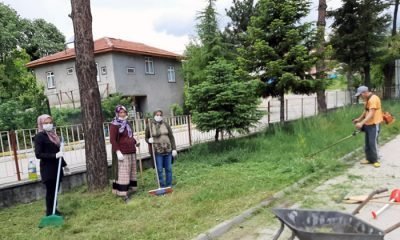 Hükümet Konağının Çevresindeki Çimler Biçildi