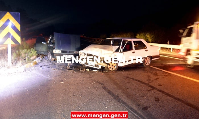 Mengen’de Kaza; 1’i Ağır 2 Yaralı