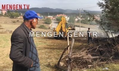 Mengen’de Ahır ve Samanlık Yandı – Video Haber