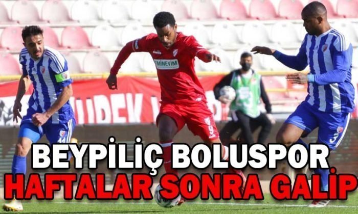Boluspor Haftalar Sonra Galip