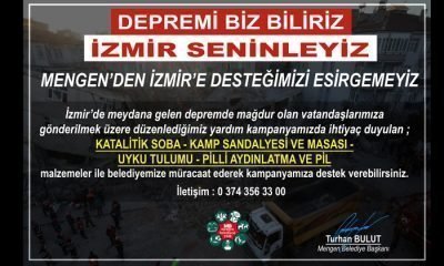 “Mengen’den İzmir’e Desteğimizi Esirgemeyiz”