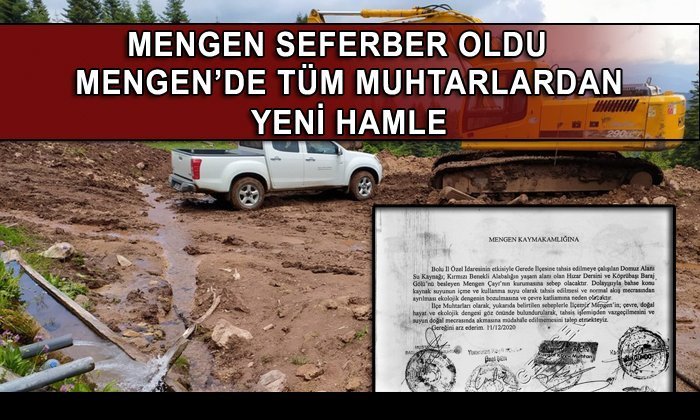 Muhtarlardan “Domuzalanı Suyu” Hamlesi – Mengen, Suyuna Sahip Çıkıyor