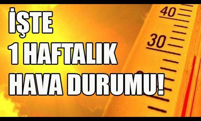 Bölgemizde Haftalık Hava Durumu