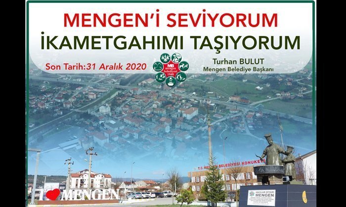 Mengen Belediyesi’nden Çağrı “İkametimizi Mengen’e Alalım”