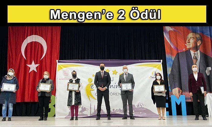 e-Twiinnig Okul Kalite Ödül Töreninde Mengen’e 2 Ödül