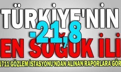 BOLU, EKSİ 21,8 DERECEYLE BU GECE TÜRKİYE’NİN EN SOĞUK İLİ OLDU