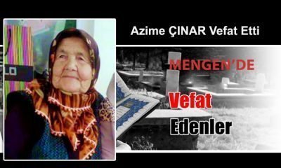 Azime ÇINAR Vefat Etti