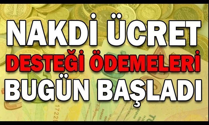 Nakdi Ücret Desteği Ödemeleri Bugün Başladı