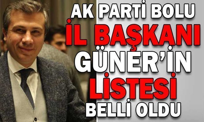 AK PARTİ BOLU KONGRESİNDE YÖNETİM KURULU İSİMLERİ BELLİ OLDU