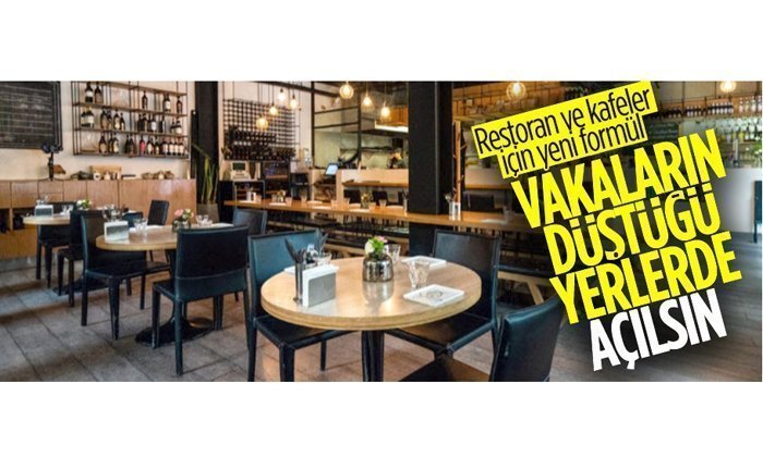 Restoran ve Kafelerin Açılması için Vaka Şartı Geliyor