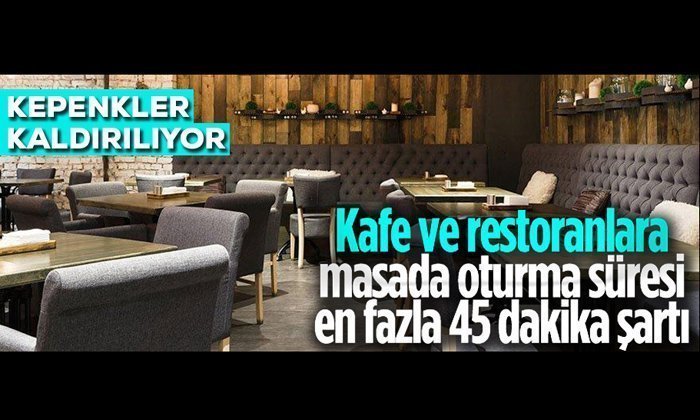 Sağlık Bakanlığı Kafe ve Restoranların Açılması İçin Yeni Kriterler Getiriyor