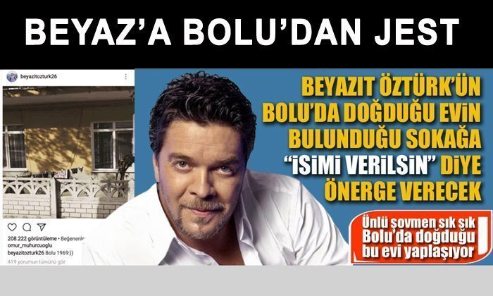 Bolu’da “Beyazıt Öztürk Sokağı” için önerge verecek