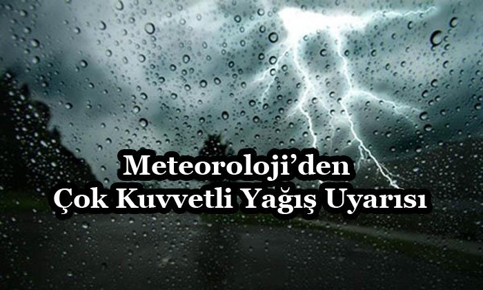 Gök Gürültülü Sağanak Yağışa Dikkat!