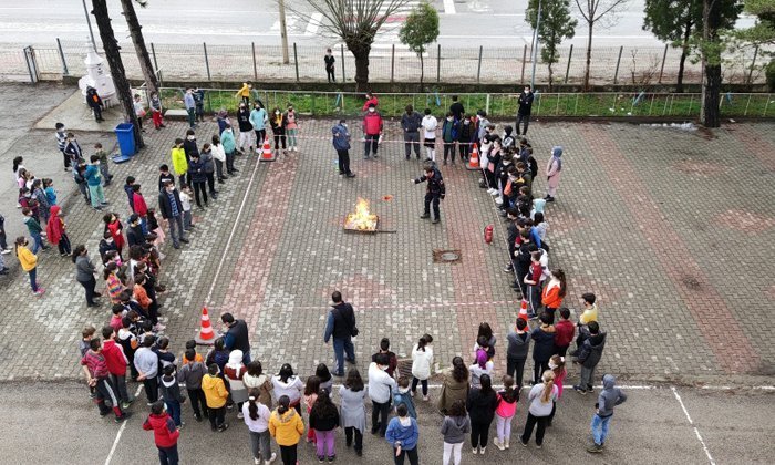 Gökçesu’da Yangın Tatbikatı