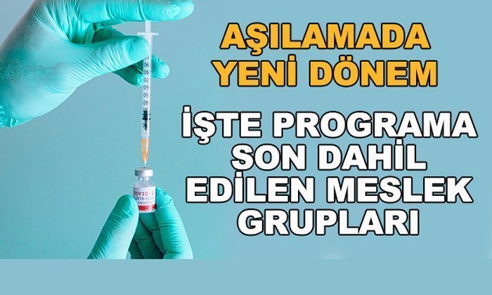 Aşıya Yeni Meslek Grupları Dahil Edildi