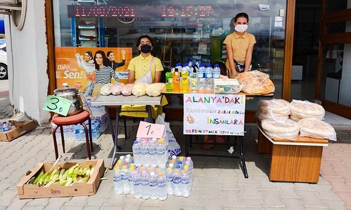 Mengen’de Çocuklardan Yangın Mağdurlarına Yardım Kampanyası