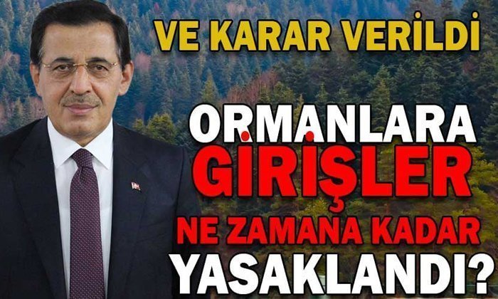 BOLU’DA ORMANLIK ALANLARA GİRİŞLER YASAKLANDI