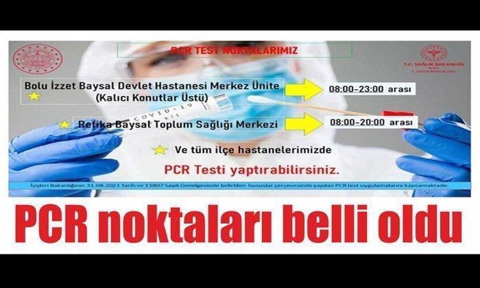 PCR Testi Yaptırabileceğiniz Alanlar Belli Oldu