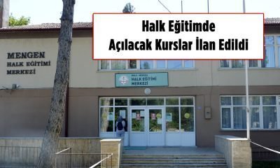 Mengen Halk Eğitim Merkezinde Açılacak Kurslar Açıklandı