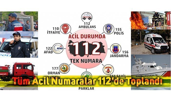 Tüm Acil Numaralar 112’de Toplandı