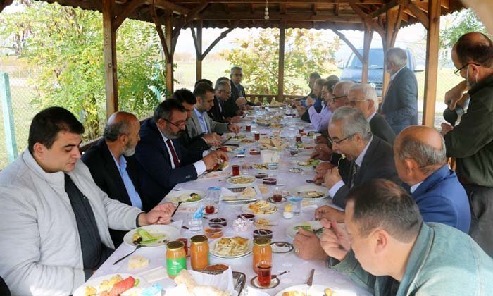 İki Köy Muhtarlığından Kaymakam Ergün’e Hoşgeldin Kahvaltısı