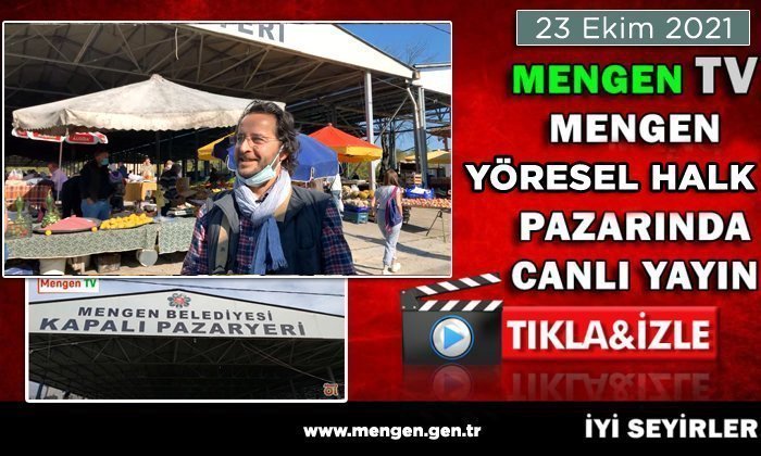 Mengen Pazarı 23 Ekim 2021 Pazar Gezisi Canlı Yayını