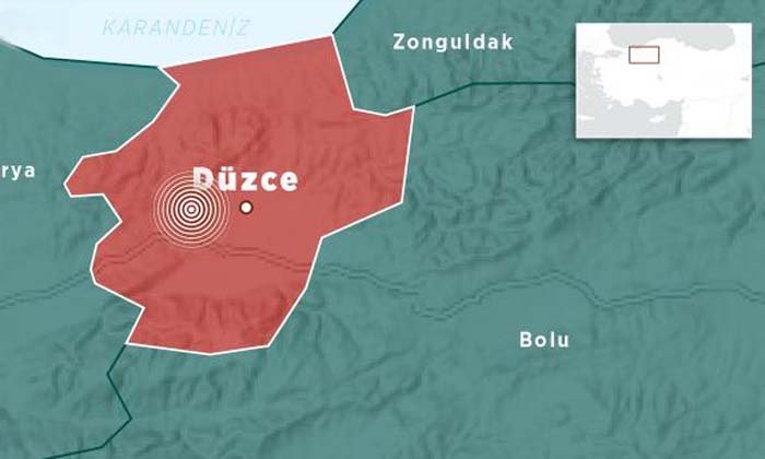 Düzce’de 5 Büyüklüğündeki Deprem Mengen’de de Hissedildi