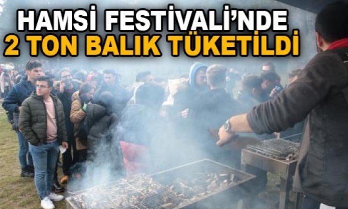 Bolu’daki Hamsi Festivalinde 2 Ton Balık Tüketildi