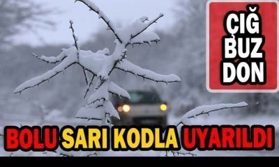 BOLU İÇİN BUZLANMA VE DON UYARISI