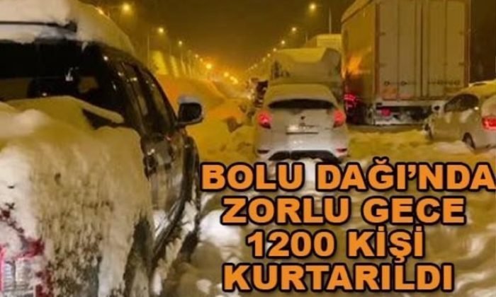 Bolu Dağı’nda Zorlu Gece