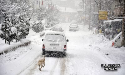 Mengen’de yoğun kar yağışı başladı