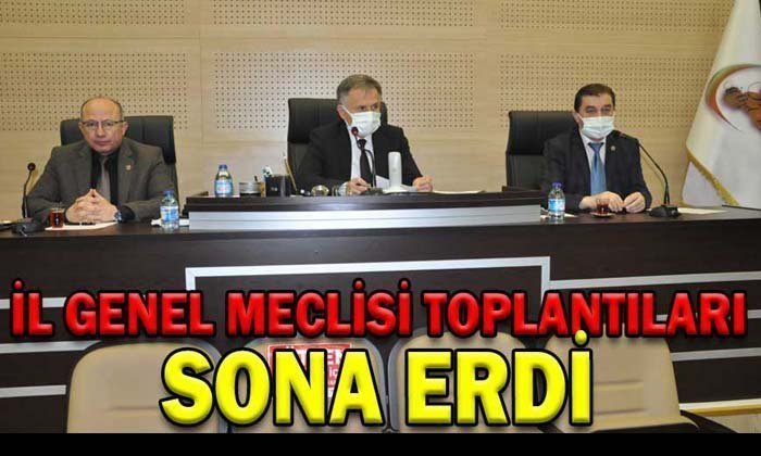 İl Genel Meclisi Şubat Ayı Toplantıları Sona Erdi