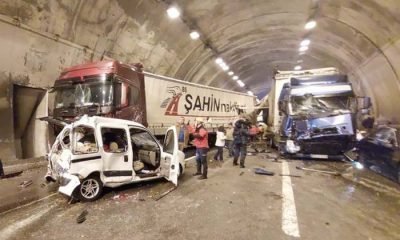 Bolu Dağı Tüneli içinde zincirleme kaza! İstanbul’a ulaşım durdu