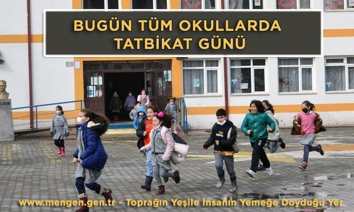 Mengen’de tüm okullarda ‘Deprem anı ve Tahliye Tatbikatı’