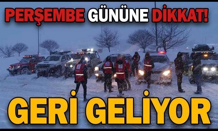 Perşembe günü kar yağışı bekleniyor
