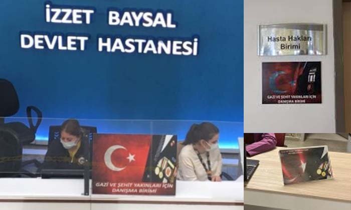 Şehit yakınları ve Gaziler için Hasta Kayıt ve Danışma noktaları kuruldu