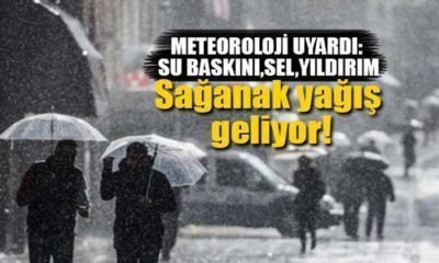 Meteorolojiden sağanak yağış ve sel uyarısı