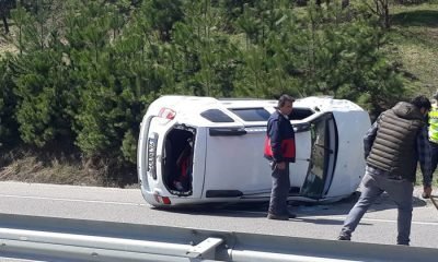 Mengen’de trafik kazası; 1 kişi hafif yaralı