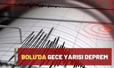 Bolu’da gece yarısı deprem