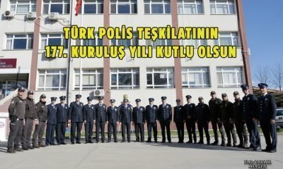 Polis haftası kapsamında Atatürk anıtına çelenk bırakıldı