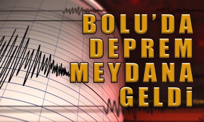 Bolu’da Hafif Şiddetli Deprem